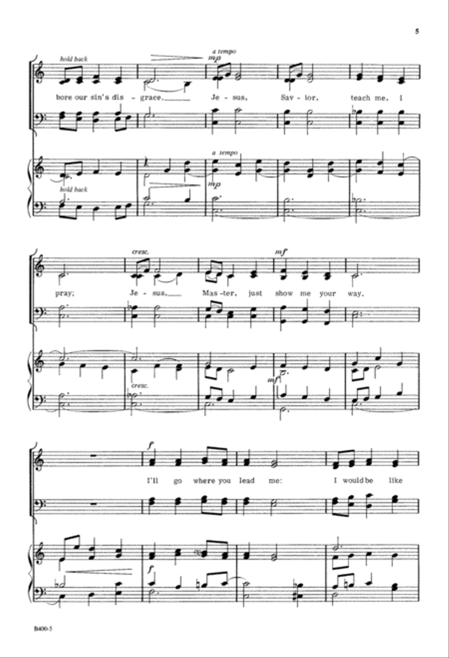 Jesus Savior (Digital Download) 4-Part scores gallery preview page 5