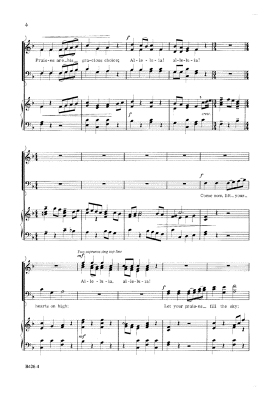 Come, Now Christians Join to Sing (Digital Download) 4-Part scores gallery preview page 4