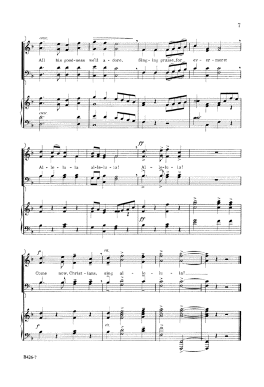 Come, Now Christians Join to Sing (Digital Download) 4-Part scores gallery preview page 7