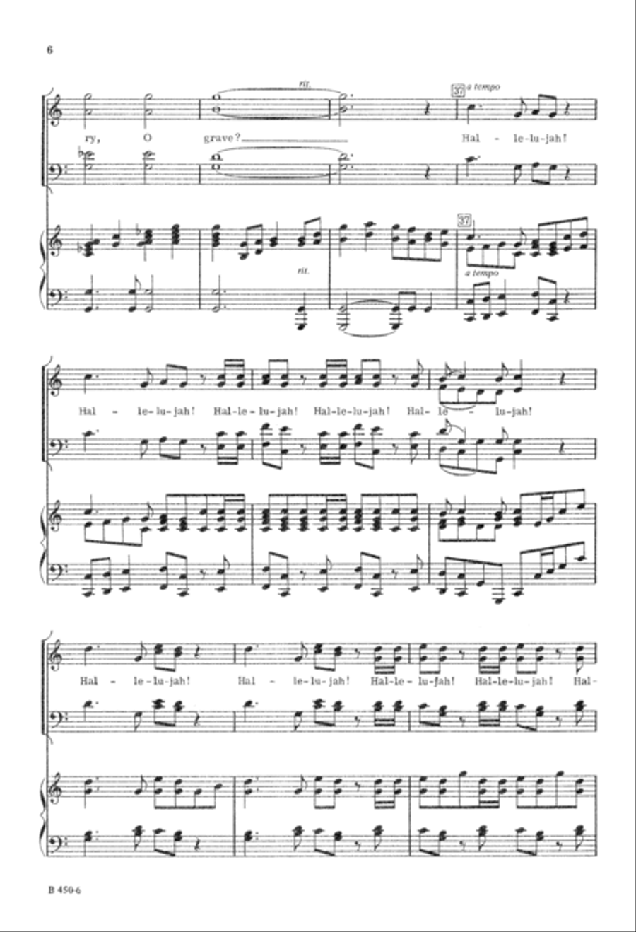 Christ Is Risen (Digital Download) 4-Part scores gallery preview page 6