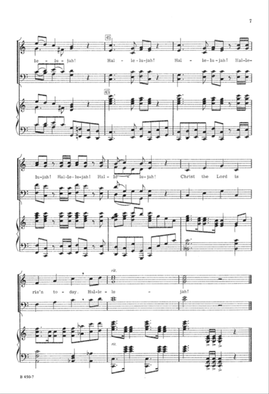 Christ Is Risen (Digital Download) 4-Part scores gallery preview page 7