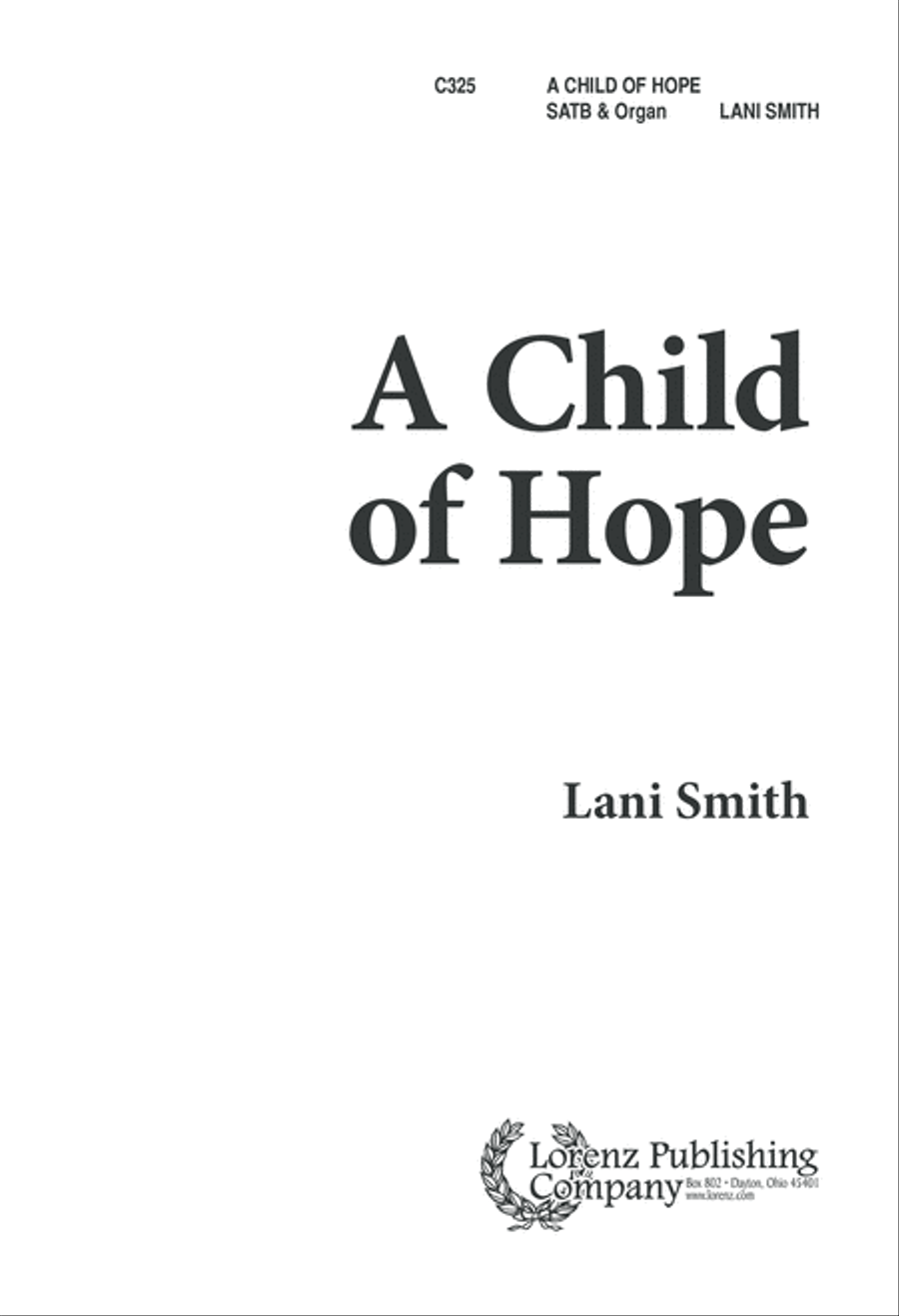 A Child of Hope (Digital Download) 4-Part scores gallery preview page 1