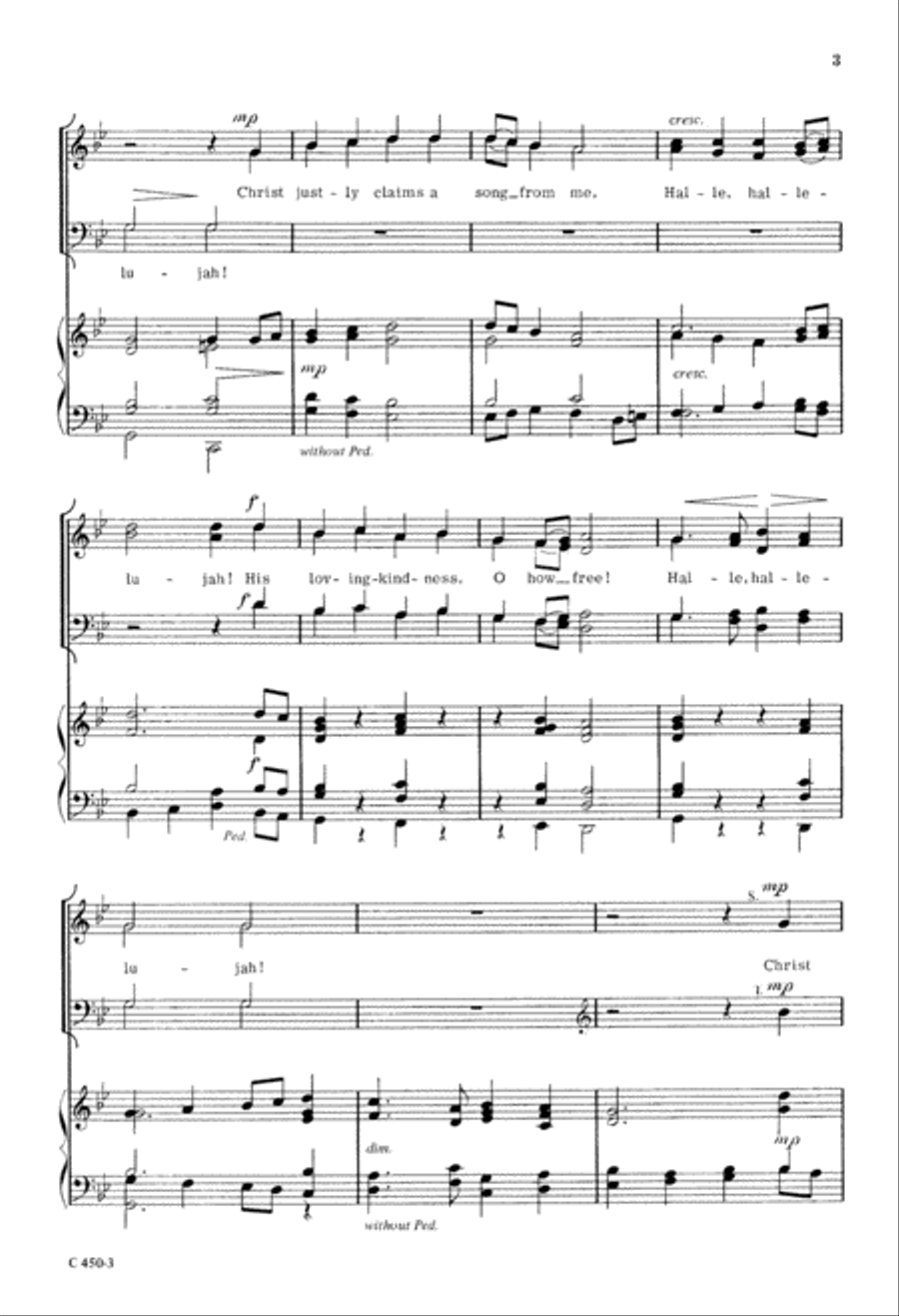 Awake, My Tongue (Digital Download) 4-Part scores gallery preview page 3