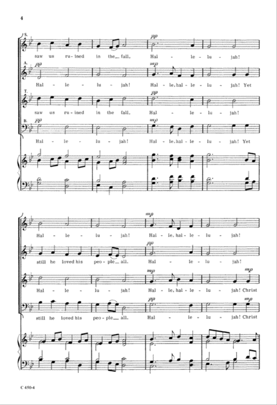 Awake, My Tongue (Digital Download) 4-Part scores gallery preview page 4