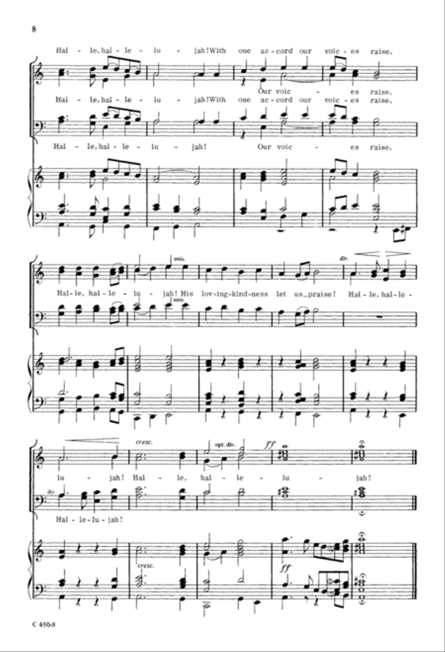 Awake, My Tongue (Digital Download) 4-Part scores gallery preview page 8