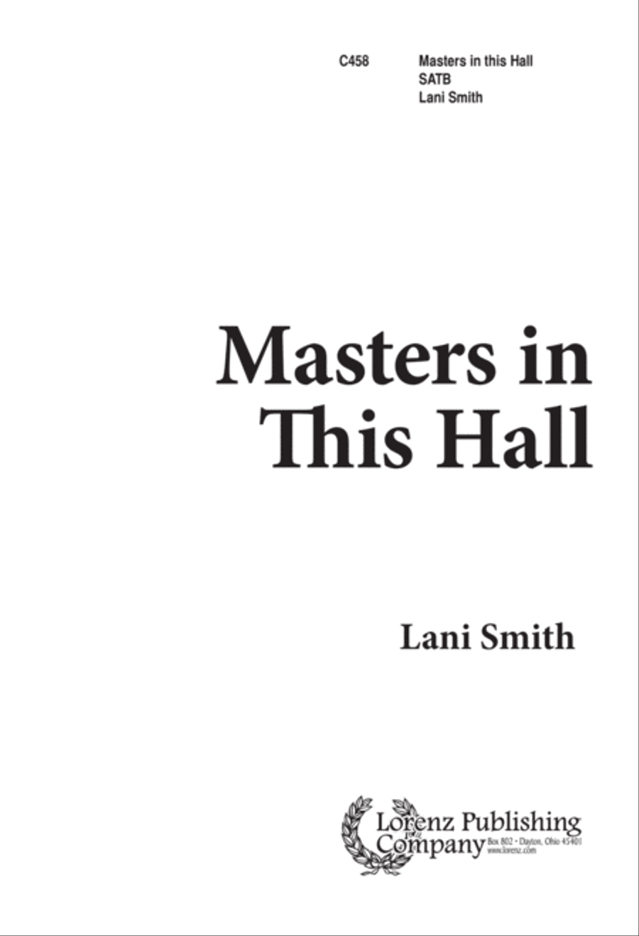 Masters in This Hall (Digital Download) 4-Part scores gallery preview page 1