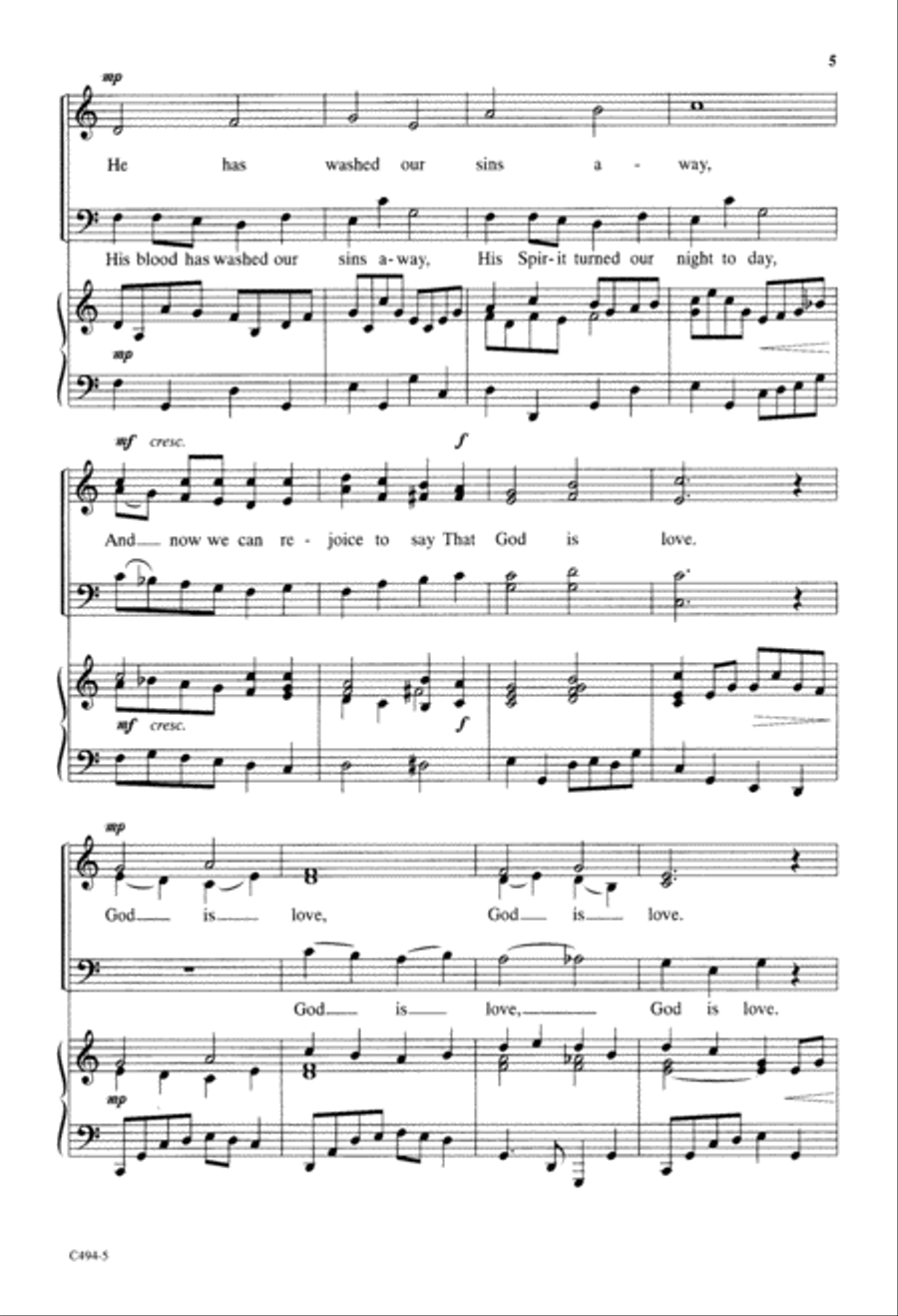 Come, Let Us All Unite to Sing (Digital Download) 4-Part scores gallery preview page 5