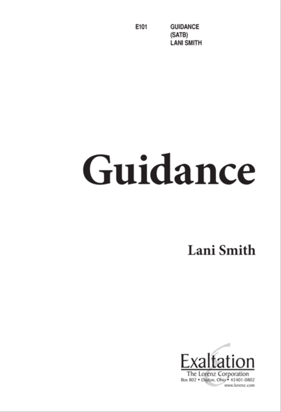 Guidance (Digital Download) 4-Part scores gallery preview page 1