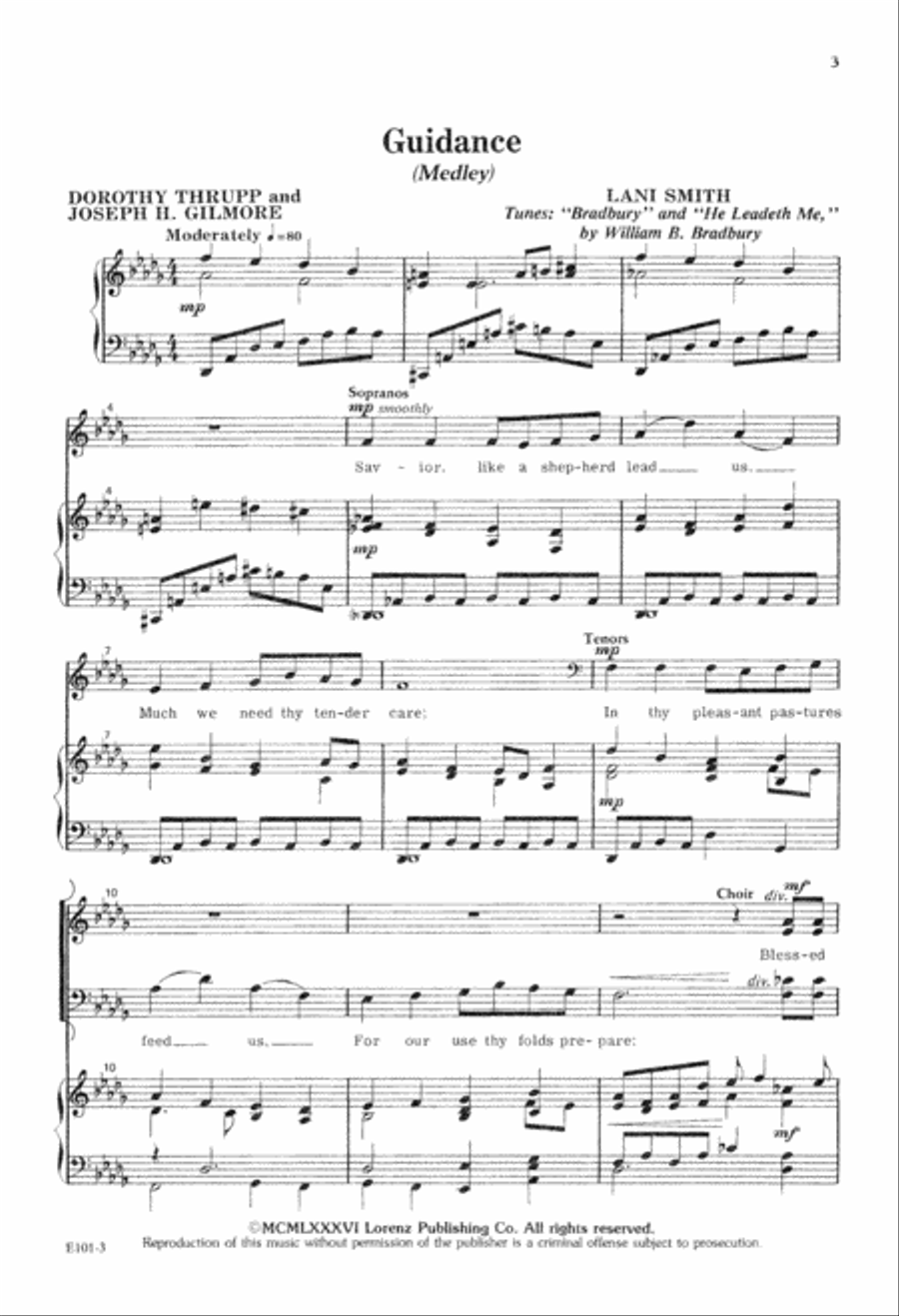 Guidance (Digital Download) 4-Part scores gallery preview page 3