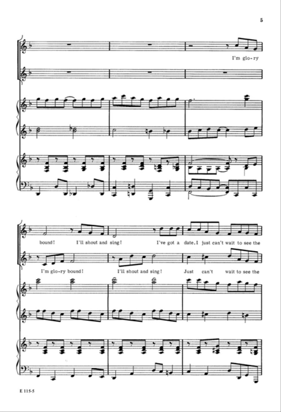 Glory Bound (Digital Download) 2-Part scores gallery preview page 5