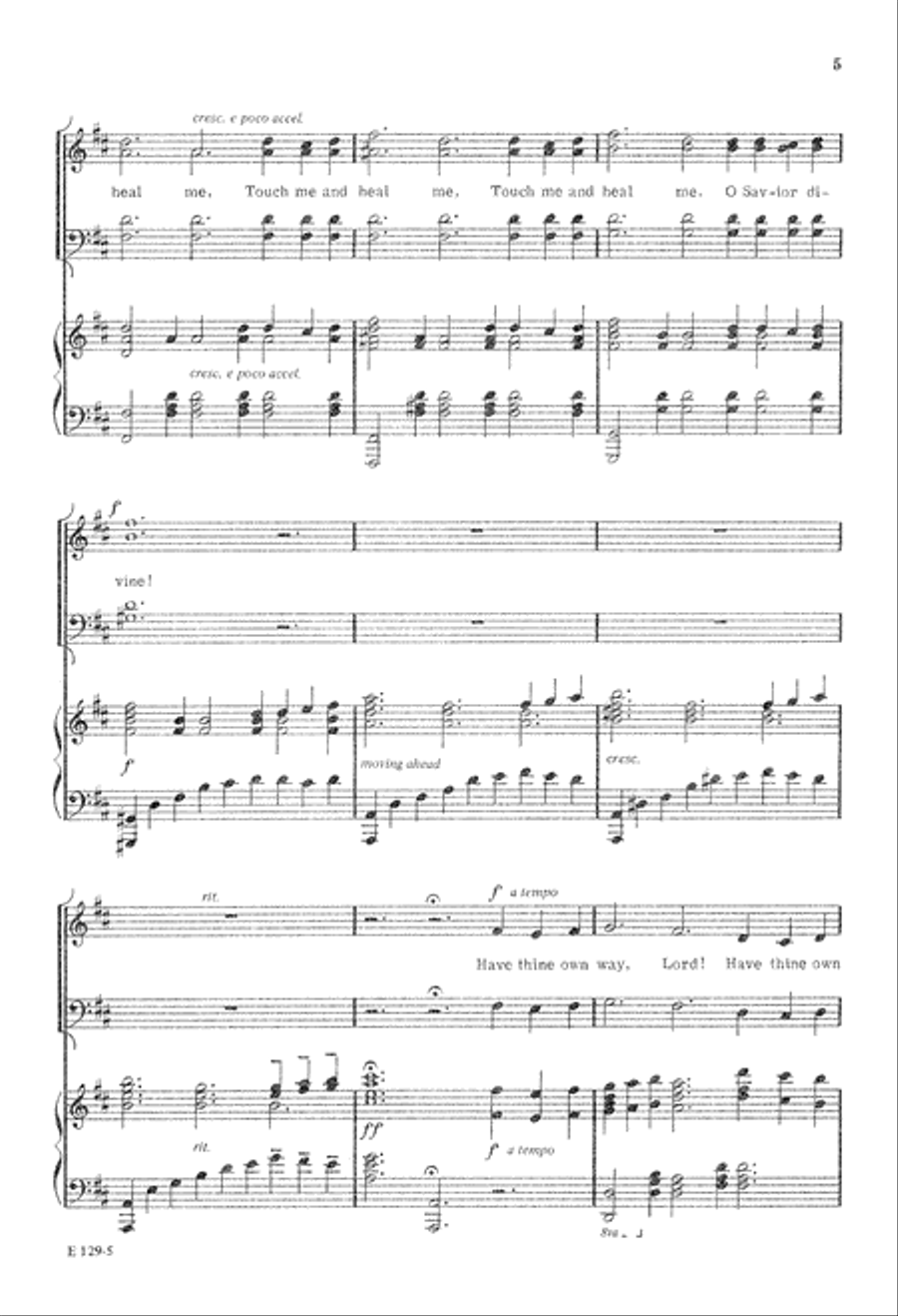 Have Thine Own Way, Lord (Digital Download) 4-Part scores gallery preview page 5