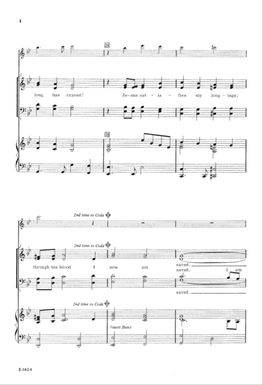 Satisfied (Digital Download) 4-Part scores gallery preview page 4