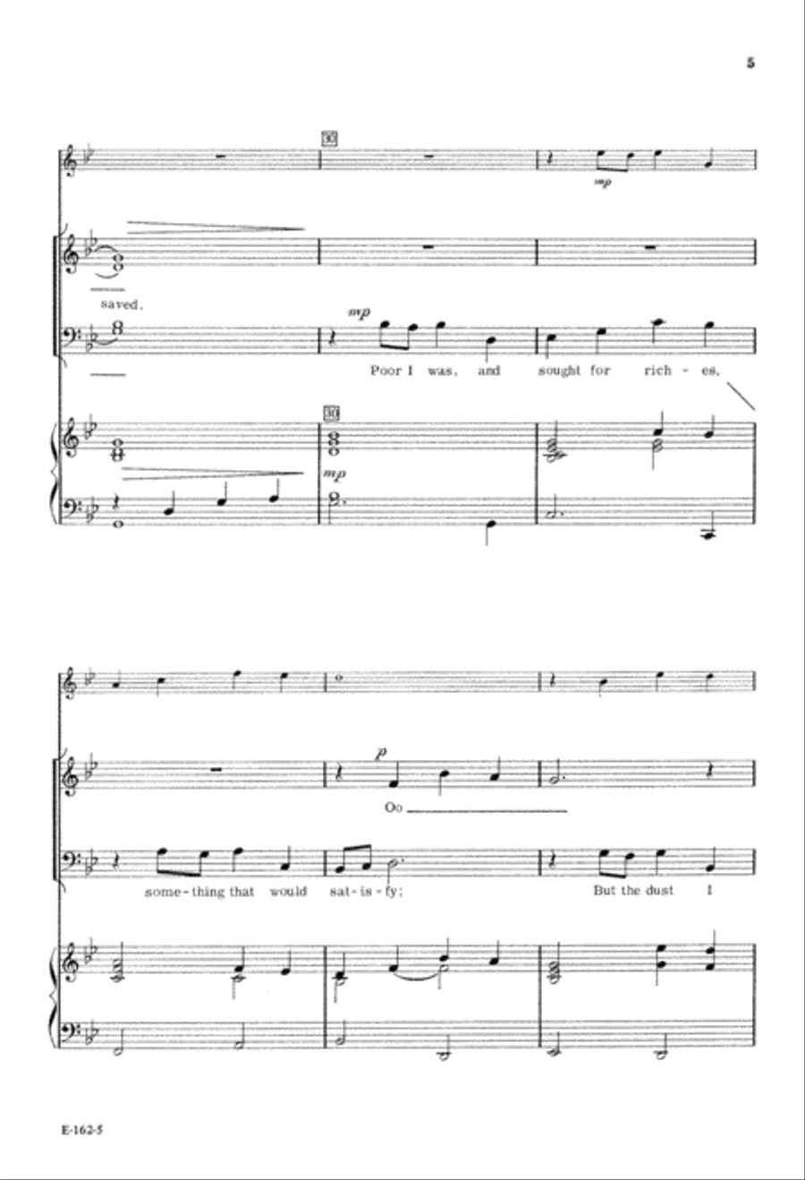 Satisfied (Digital Download) 4-Part scores gallery preview page 5
