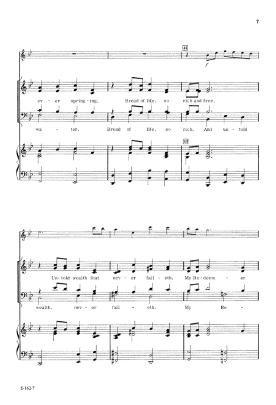 Satisfied (Digital Download) 4-Part scores gallery preview page 7