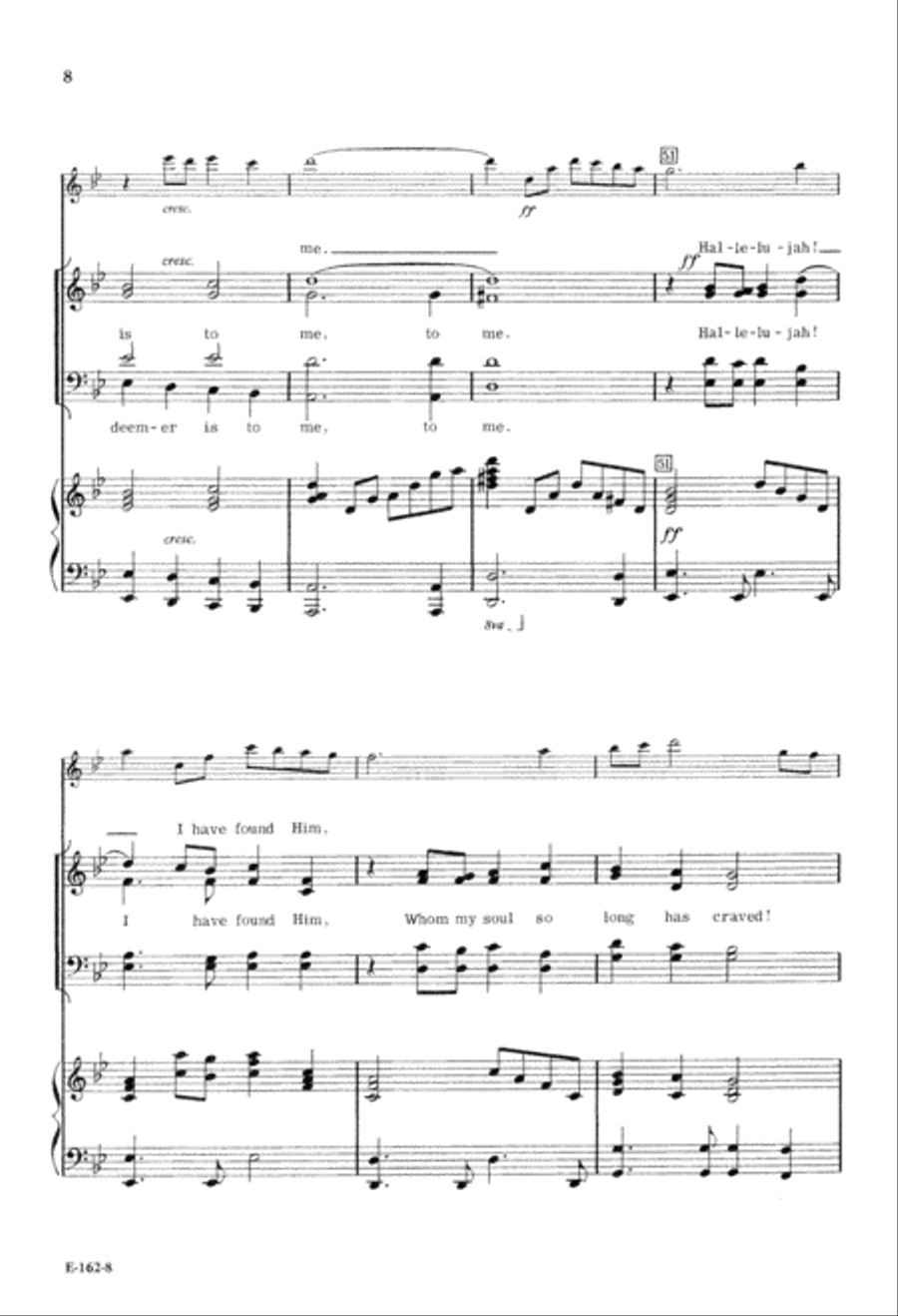 Satisfied (Digital Download) 4-Part scores gallery preview page 8