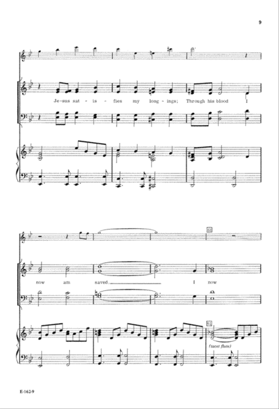 Satisfied (Digital Download) 4-Part scores gallery preview page 9