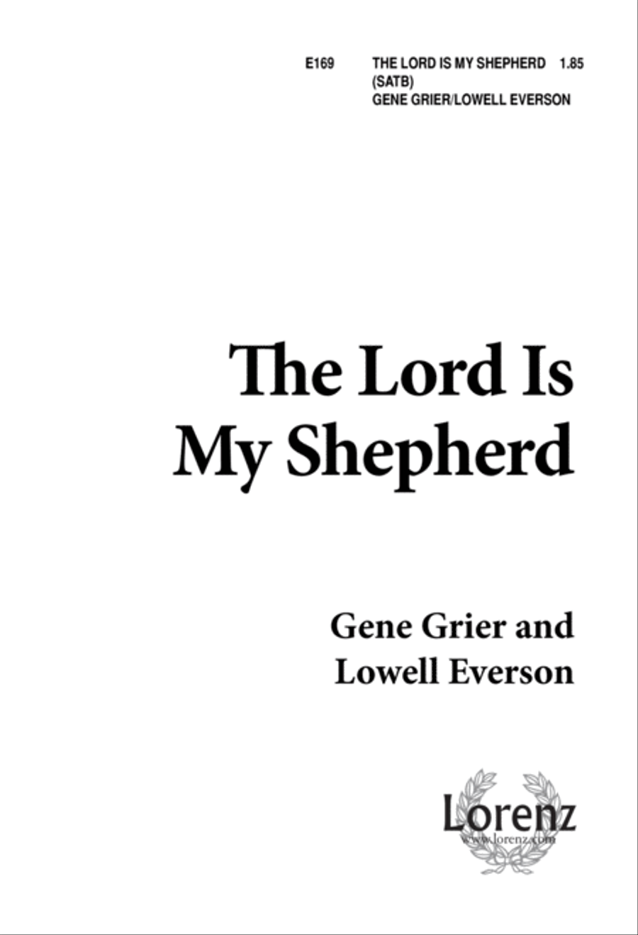 The Lord Is My Shepherd (Digital Download) 4-Part scores gallery preview page 1