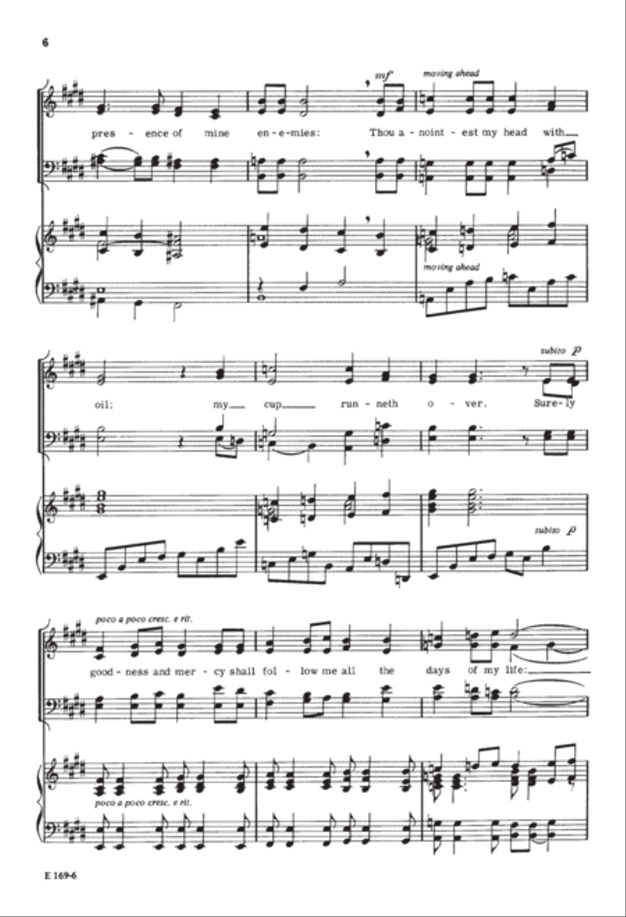 The Lord Is My Shepherd (Digital Download) 4-Part scores gallery preview page 6