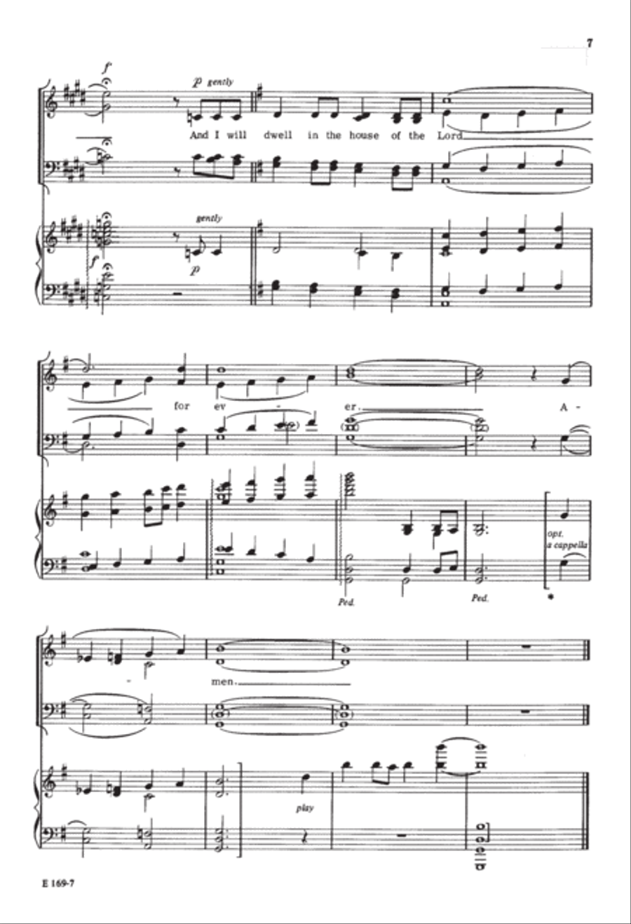 The Lord Is My Shepherd (Digital Download) 4-Part scores gallery preview page 7