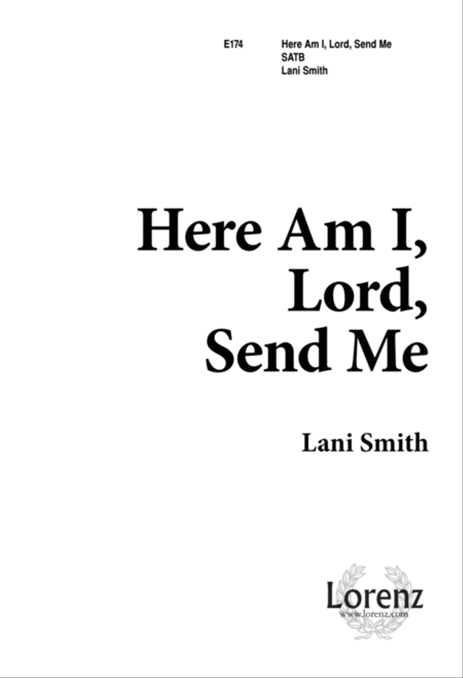 Here Am I, Lord, Send Me (Digital Download) 4-Part scores gallery preview page 1