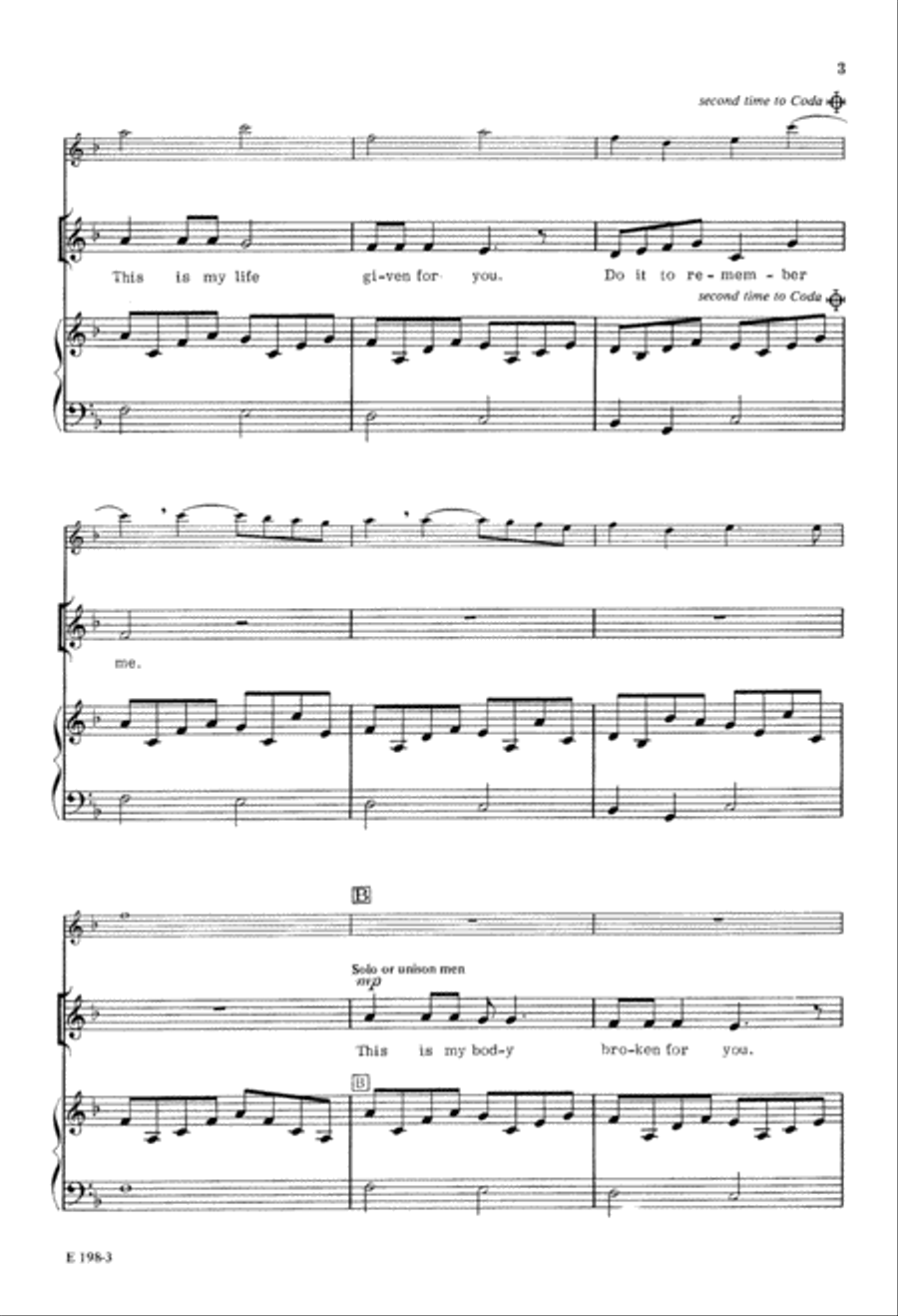 Eat This Bread, Drink This Wine (Digital Download) 4-Part scores gallery preview page 3