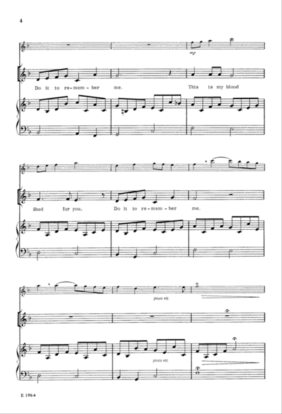 Eat This Bread, Drink This Wine (Digital Download) 4-Part scores gallery preview page 4