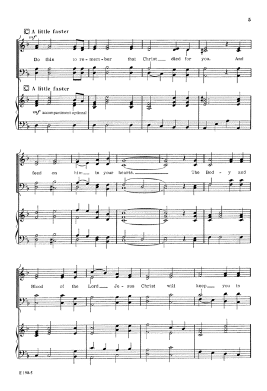 Eat This Bread, Drink This Wine (Digital Download) 4-Part scores gallery preview page 5