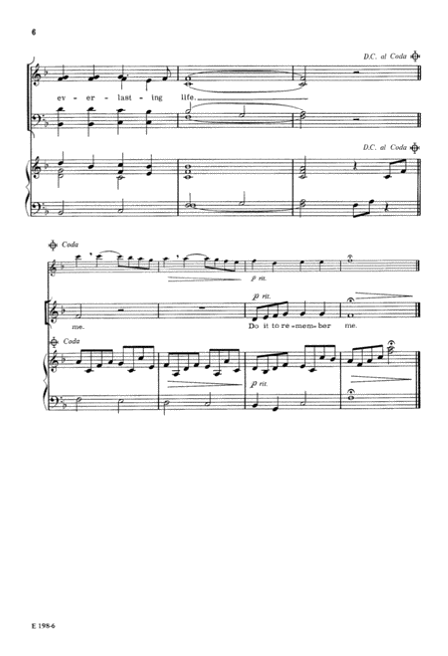 Eat This Bread, Drink This Wine (Digital Download) 4-Part scores gallery preview page 6