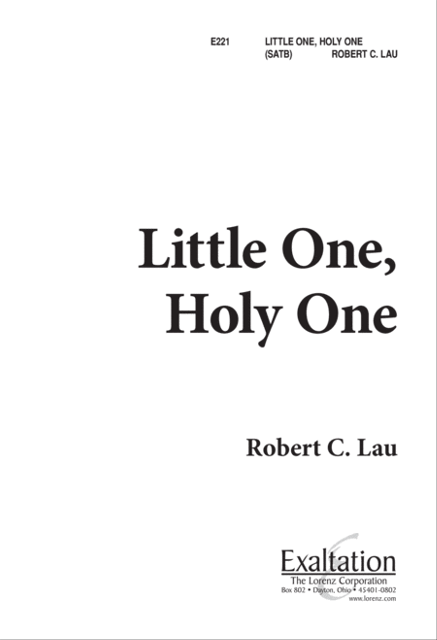 Little One, Holy One (Digital Download) 4-Part scores gallery preview page 1