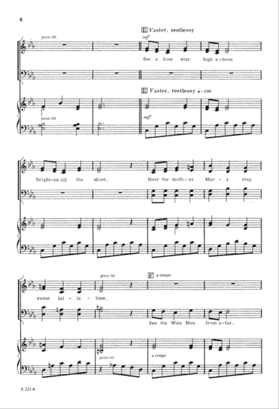 Little One, Holy One (Digital Download) 4-Part scores gallery preview page 6