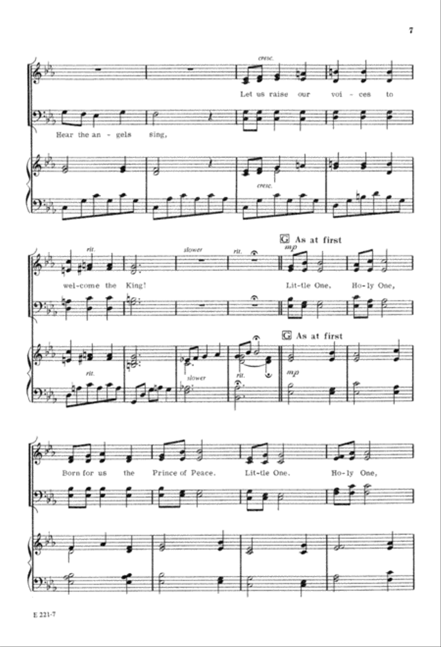 Little One, Holy One (Digital Download) 4-Part scores gallery preview page 7