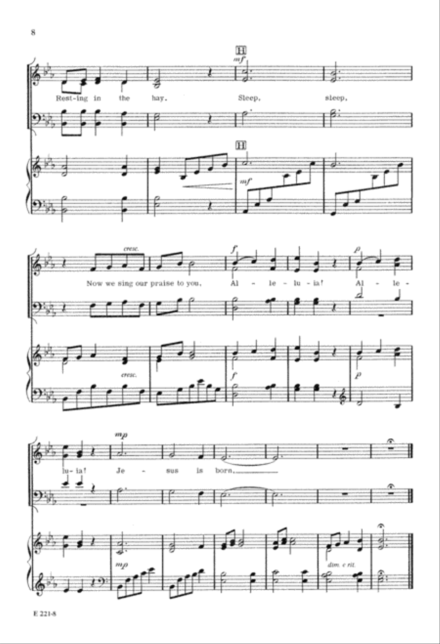 Little One, Holy One (Digital Download) 4-Part scores gallery preview page 8