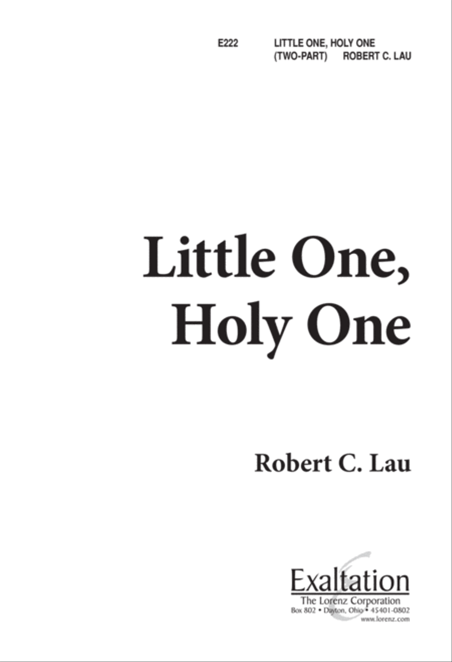 Little One, Holy One (Digital Download) 2-Part scores gallery preview page 1