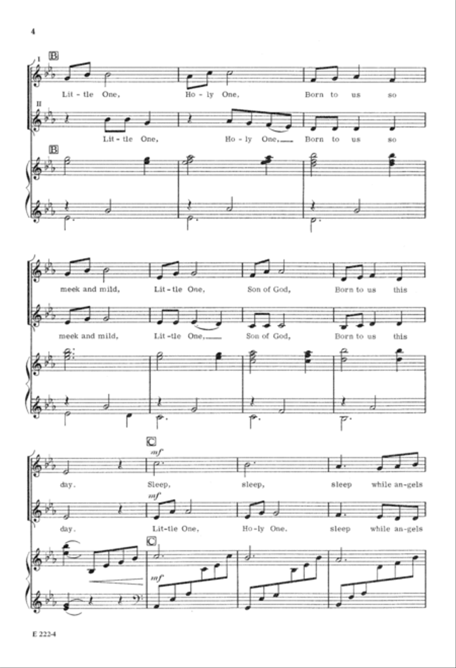 Little One, Holy One (Digital Download) 2-Part scores gallery preview page 4