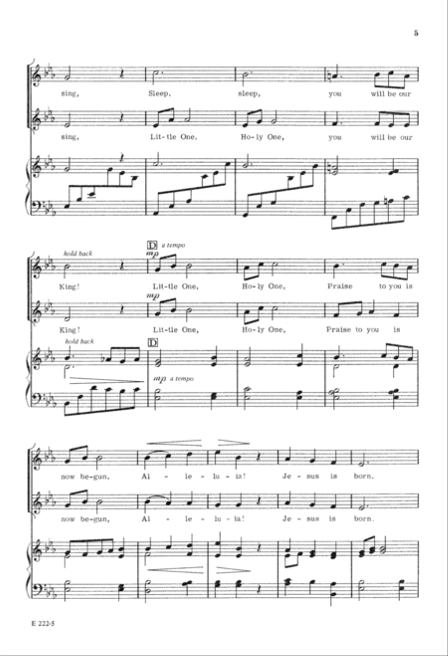 Little One, Holy One (Digital Download) 2-Part scores gallery preview page 5