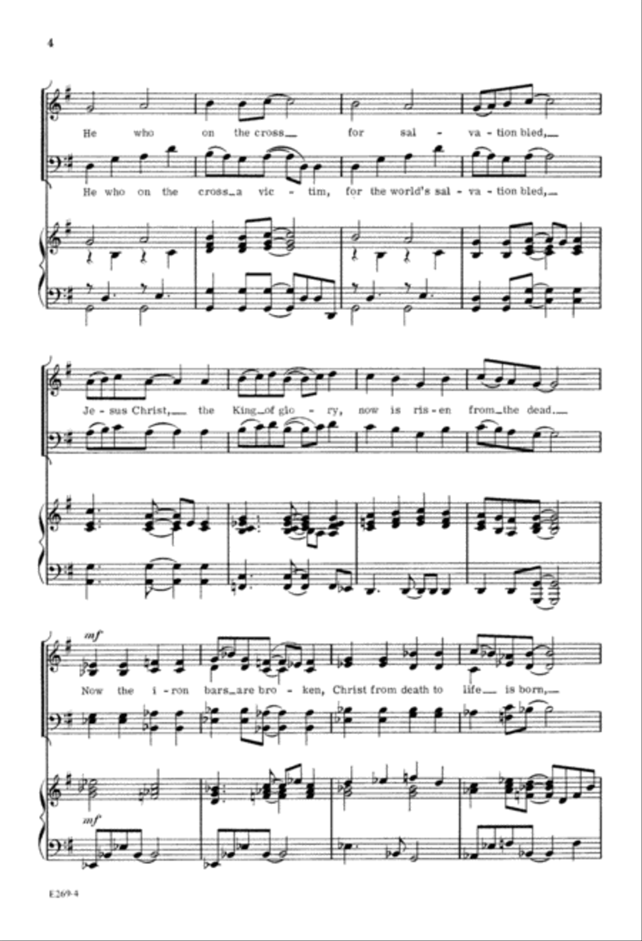 Alleluia, Alleluia (Digital Download) 4-Part scores gallery preview page 4