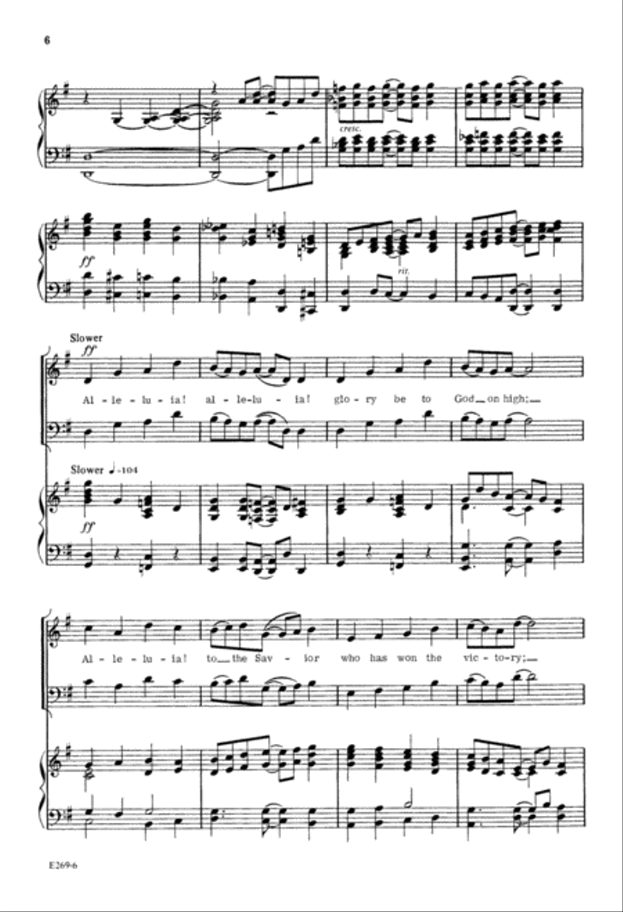 Alleluia, Alleluia (Digital Download) 4-Part scores gallery preview page 6