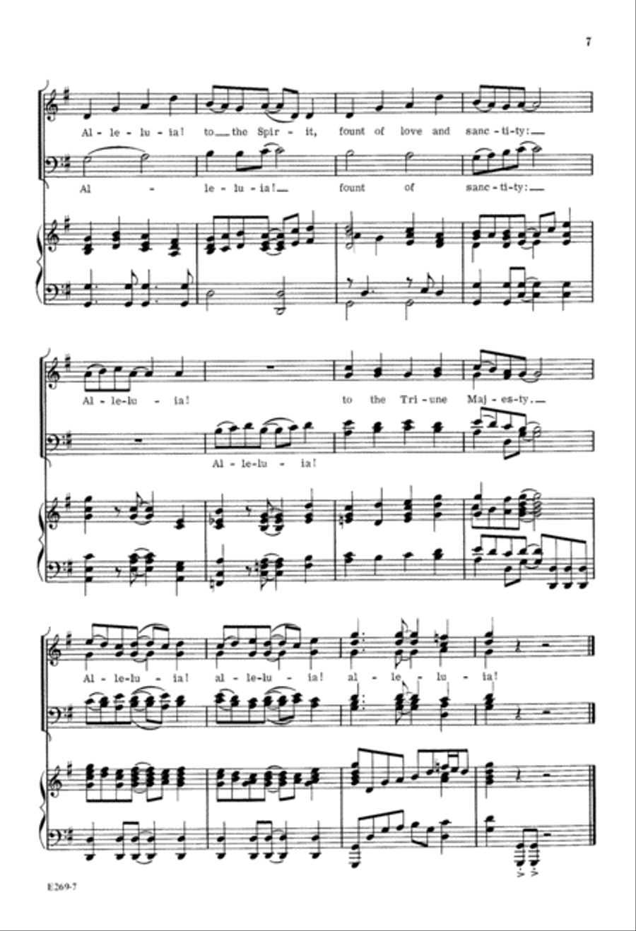 Alleluia, Alleluia (Digital Download) 4-Part scores gallery preview page 7