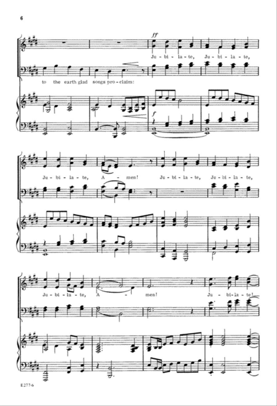 Easter Jubilate (Digital Download) 4-Part scores gallery preview page 6