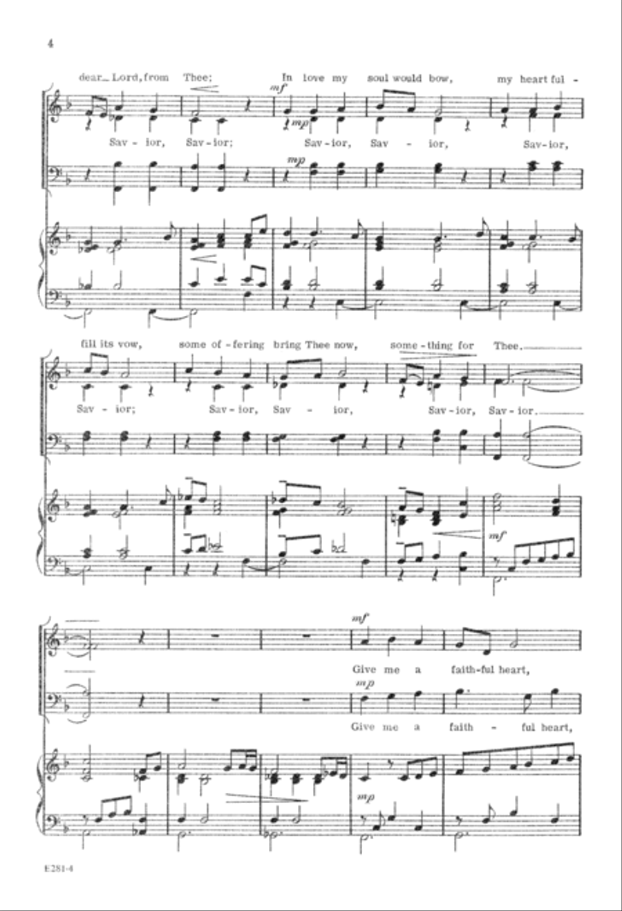 Something for Thee (Digital Download) 4-Part scores gallery preview page 4