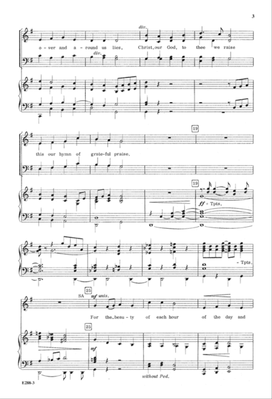 Grateful Praise (Digital Download) 4-Part scores gallery preview page 3