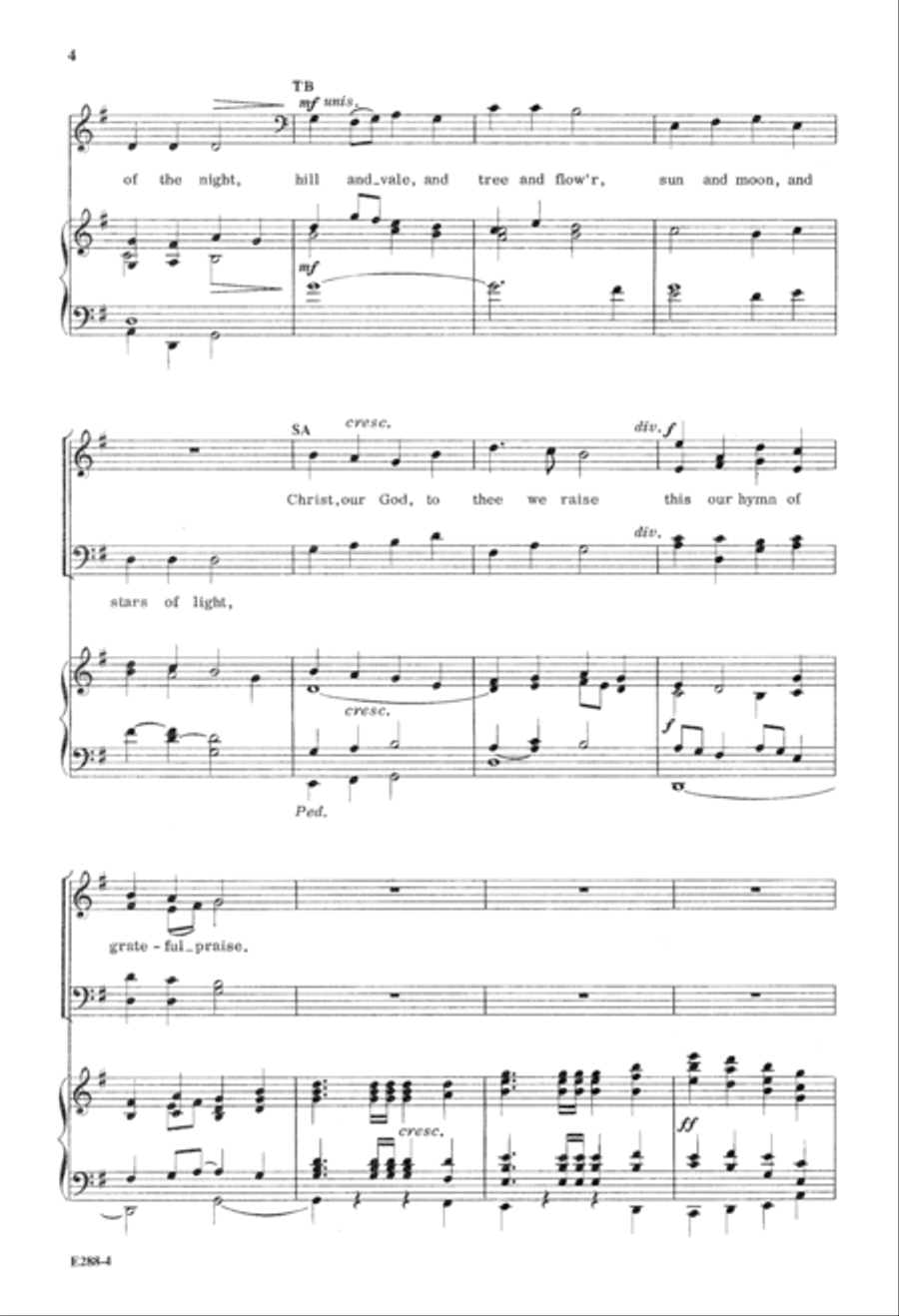 Grateful Praise (Digital Download) 4-Part scores gallery preview page 4