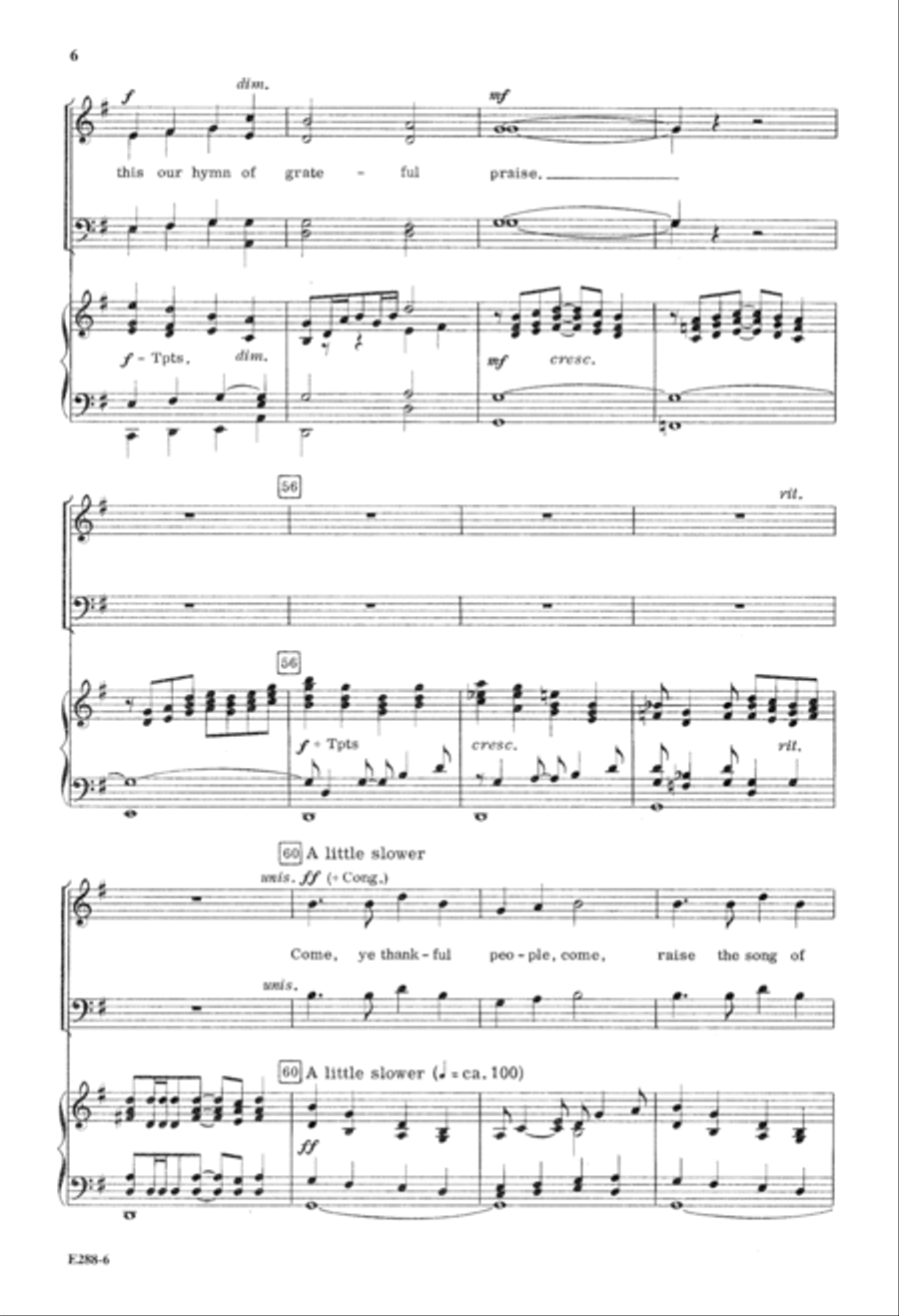 Grateful Praise (Digital Download) 4-Part scores gallery preview page 6