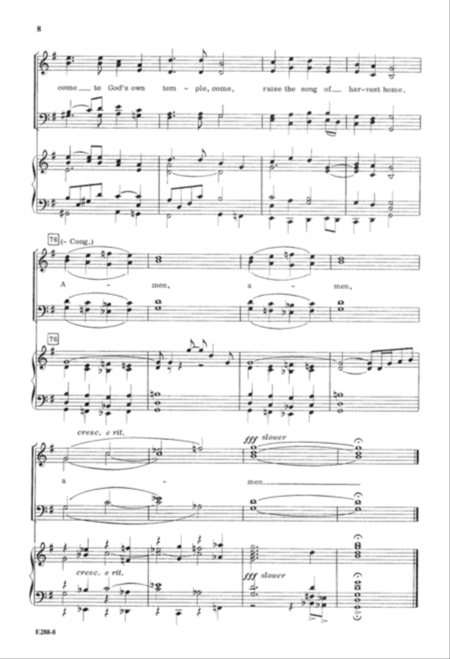 Grateful Praise (Digital Download) 4-Part scores gallery preview page 8