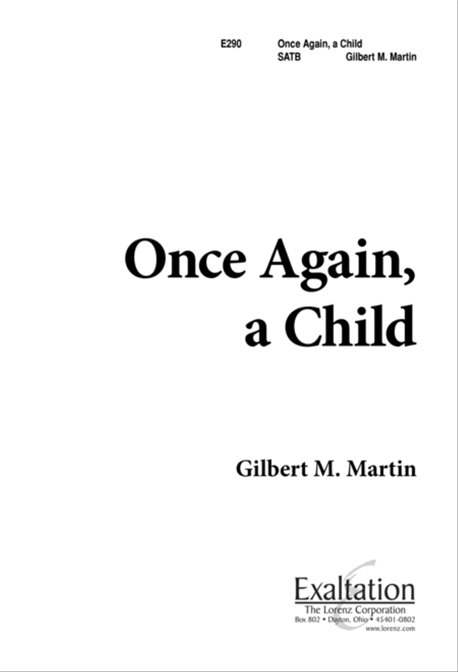 Once Again, a Child (Digital Download) 4-Part scores gallery preview page 1