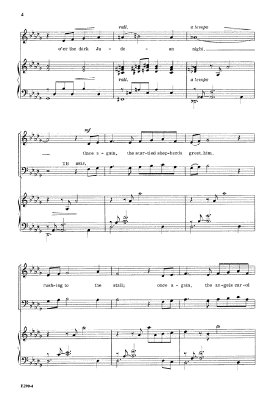 Once Again, a Child (Digital Download) 4-Part scores gallery preview page 4