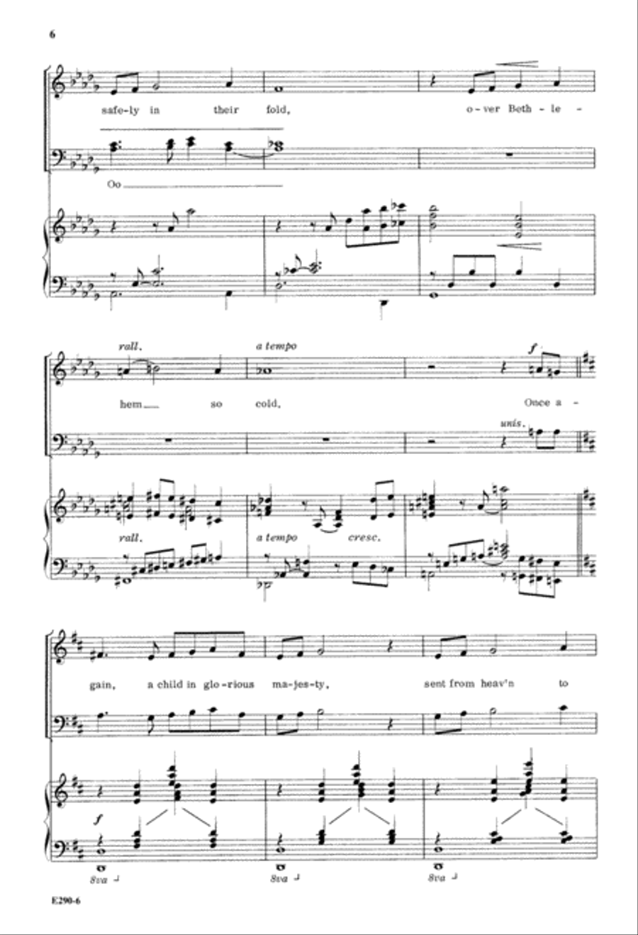 Once Again, a Child (Digital Download) 4-Part scores gallery preview page 6