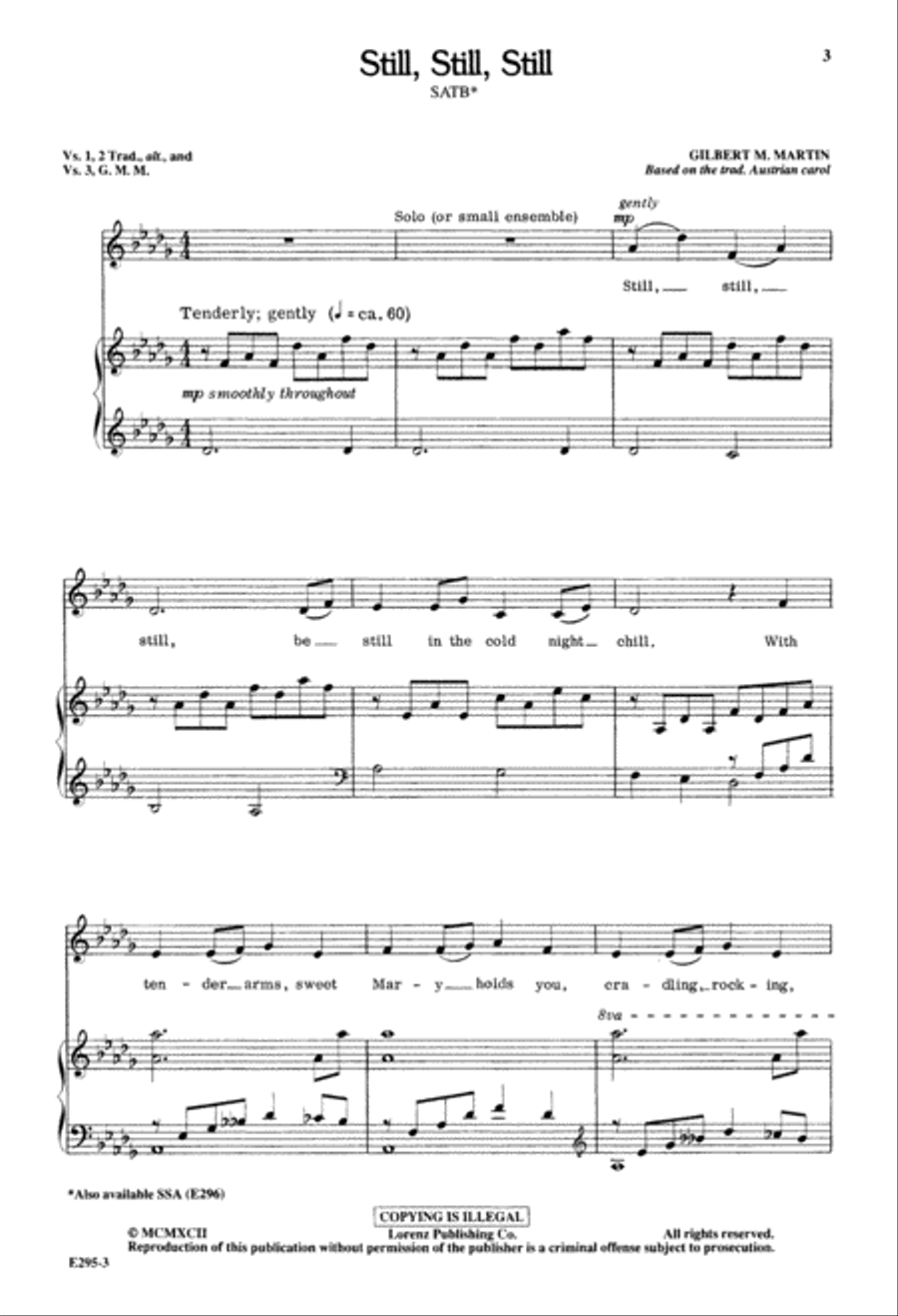 Still, Still, Still (Digital Download) 4-Part scores gallery preview page 3