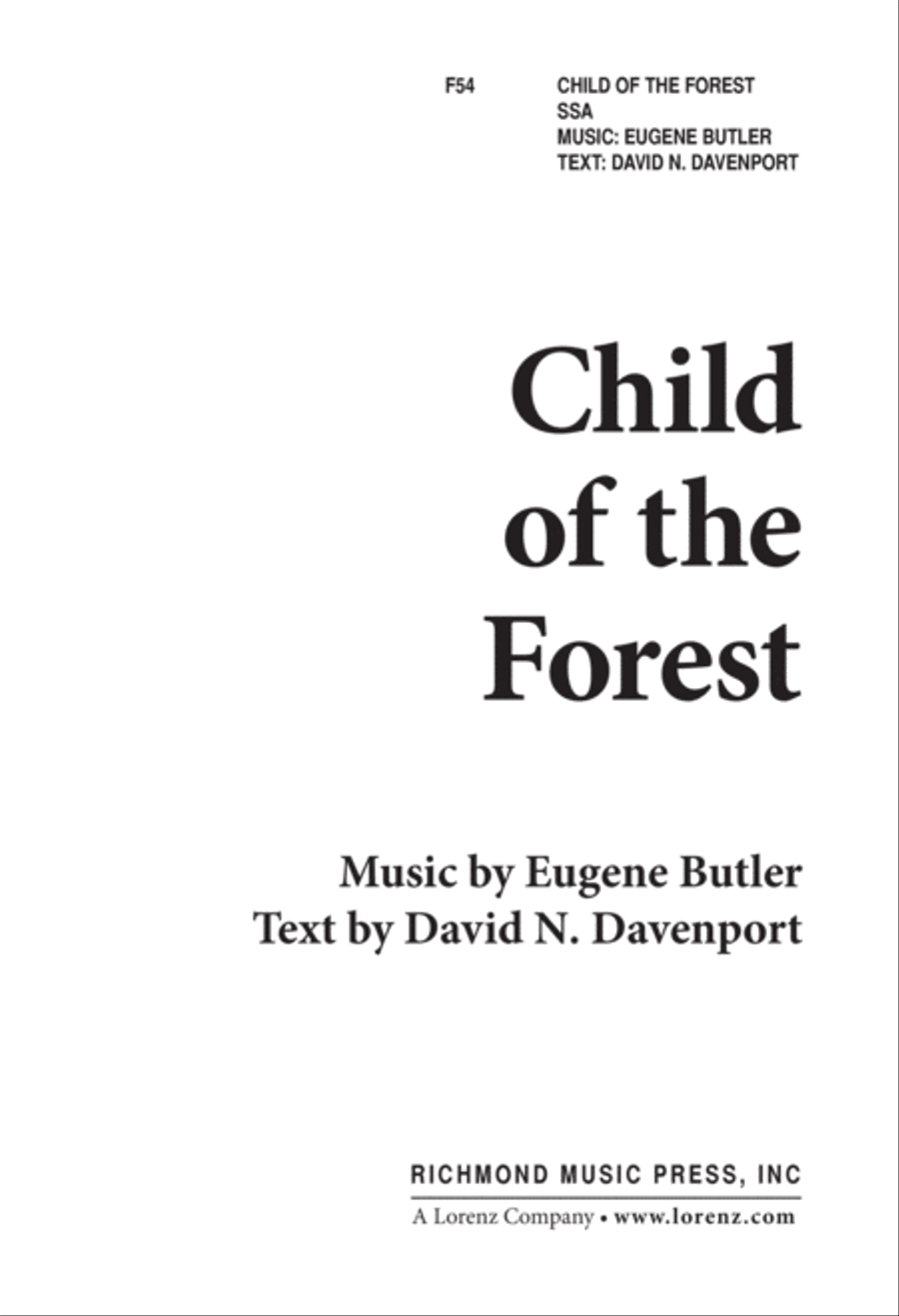 Child of the Forest (Digital Download) SSA scores gallery preview page 1