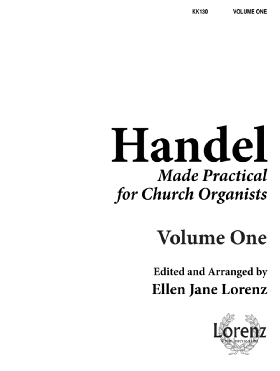 Handel Made Practical for Church Organists, Vol. 1 (Digital Download) Organ scores gallery preview page 1